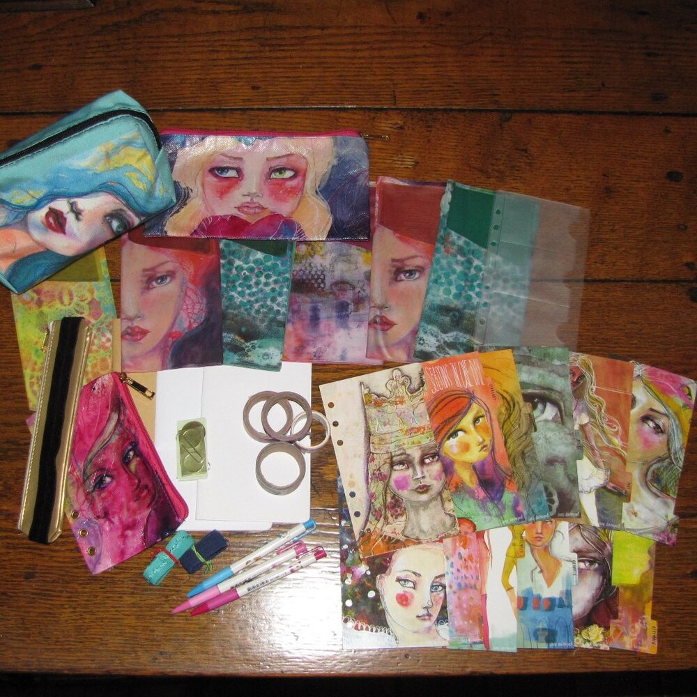 Large Group of Jane Davenport Scrapbook & Daily Planner Accessories